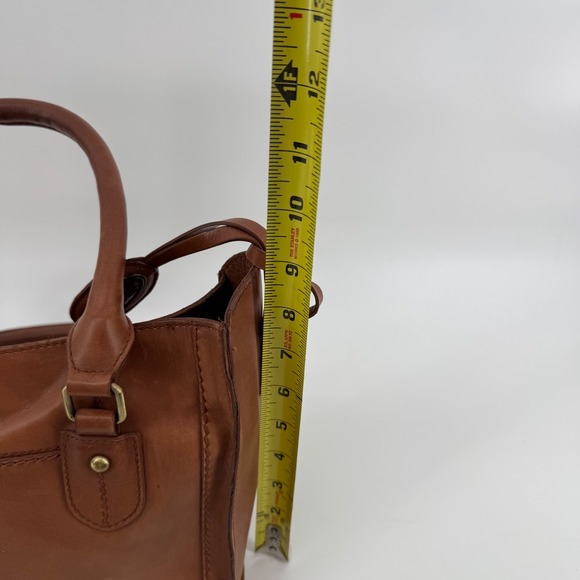 Born‎ Tan Leather Top Handle Satchel Bag - Picture 9 of 14